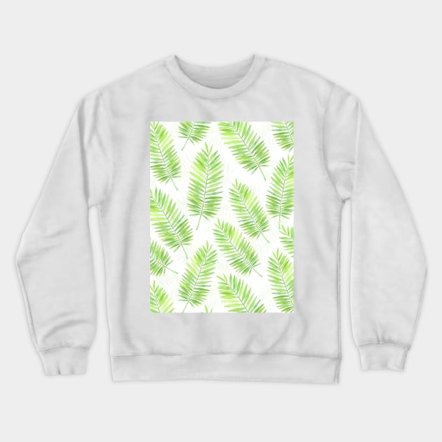 Palm leaves pattern Crewneck Sweatshirt by katerinamk